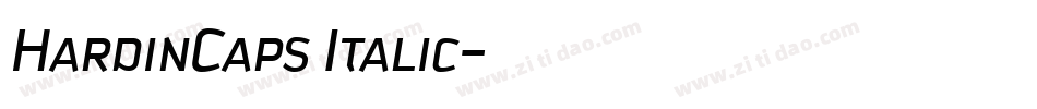 HardinCaps Italic字体转换